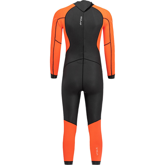 2024 Orca Mens Vitalis Hi-Vis Back Zip Open Water Swim Wetsuit NN27 - Black